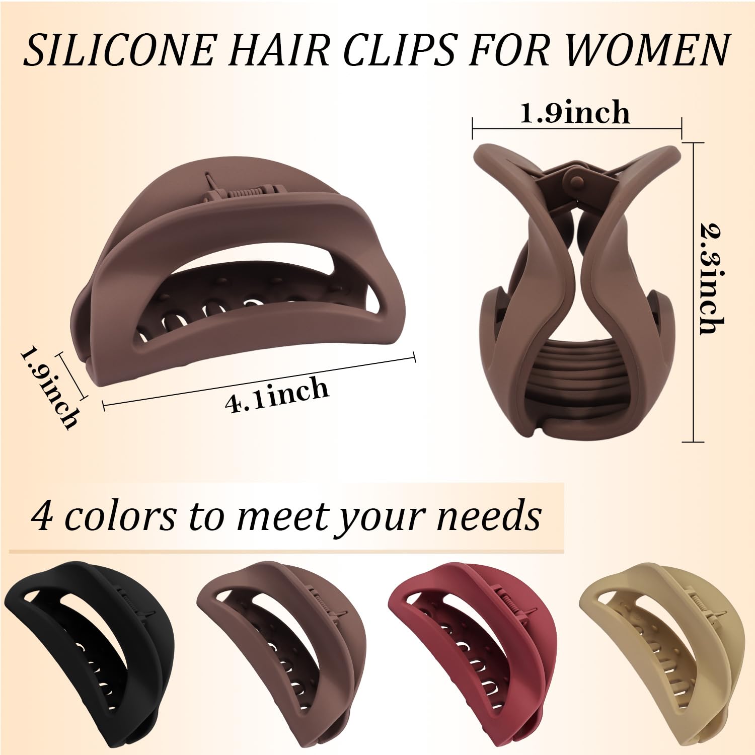 CUBACO open clip showing inner teeth and curved prongs for secure hold