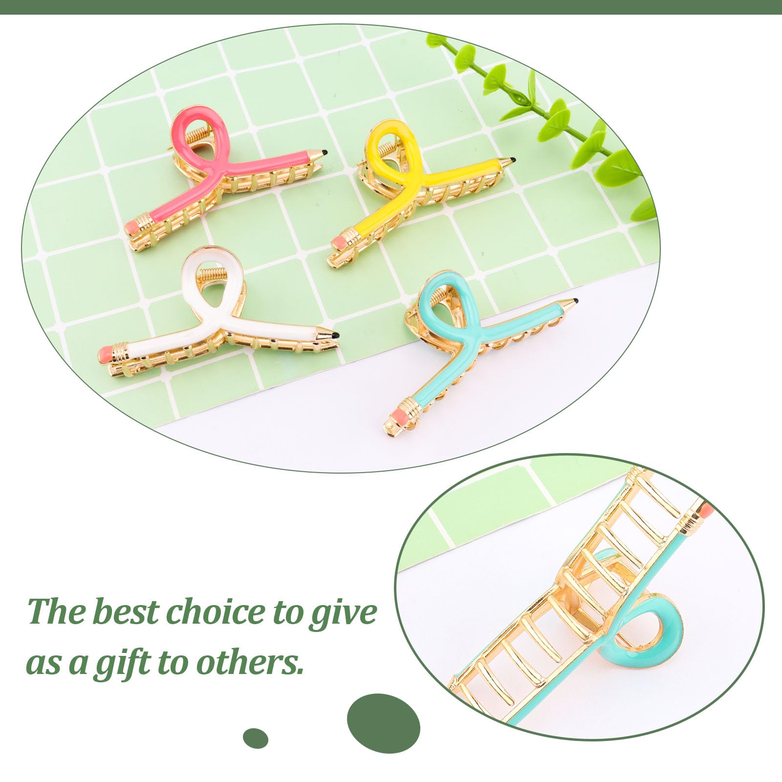 CUBACO four colorful clips flatlay suggesting outfit-matching options