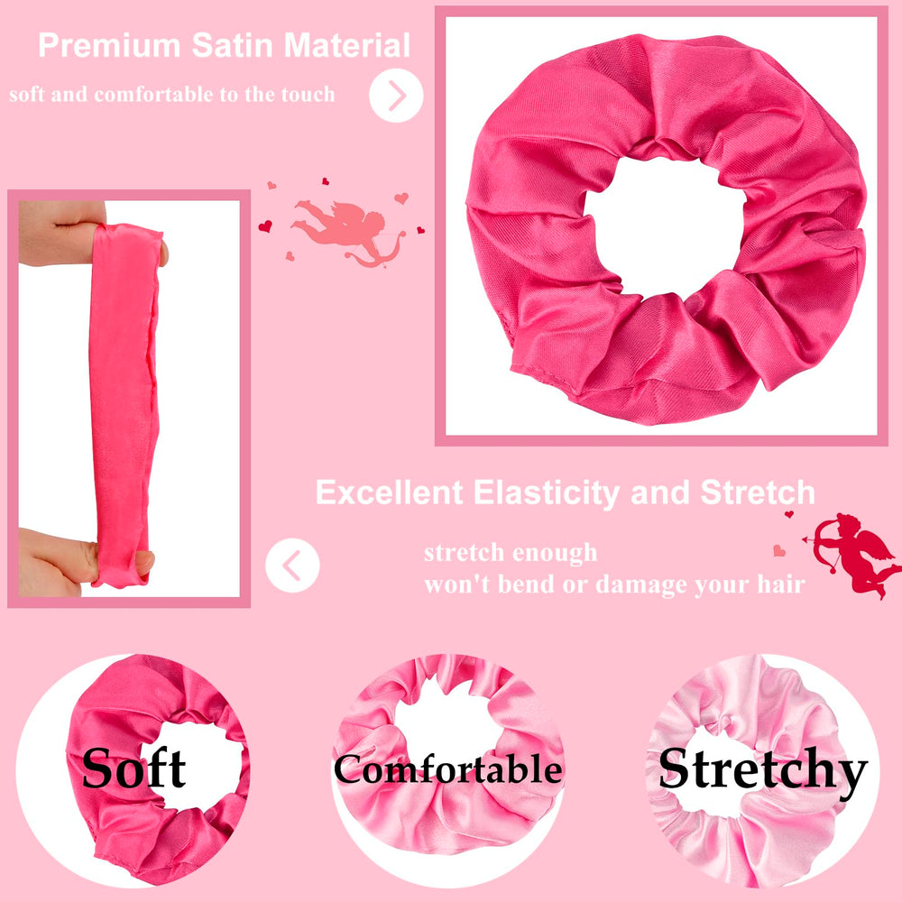 CUBACO scrunchie beside a ruler showing size for easy fit and dimension clarity benefit