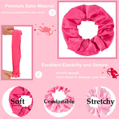 CUBACO scrunchie beside a ruler showing size for easy fit and dimension clarity benefit