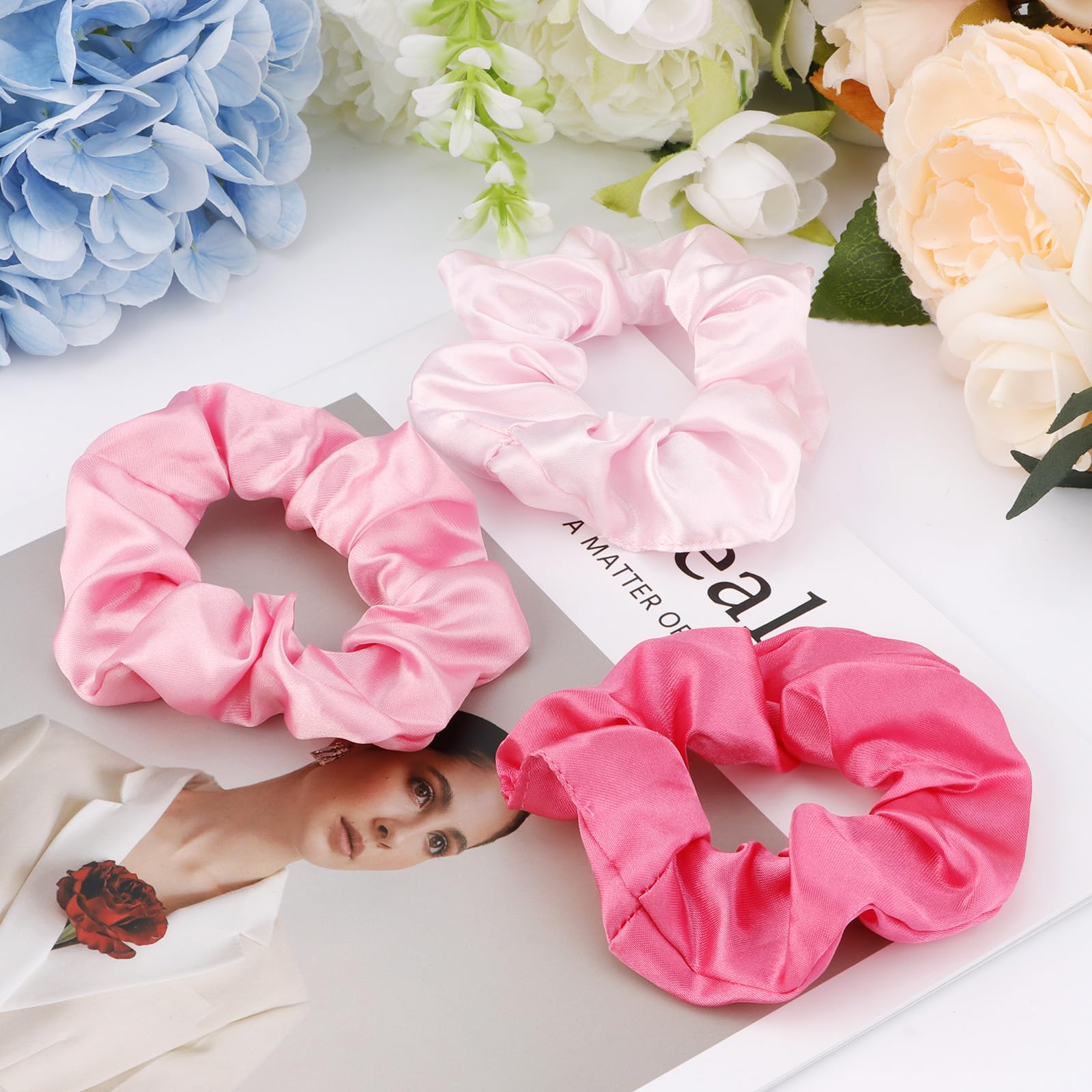 CUBACO two scrunchies per color displayed flat showing quantity and mix-and-match benefit