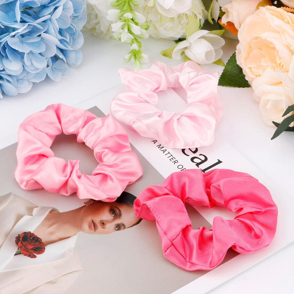 CUBACO two scrunchies per color displayed flat showing quantity and mix-and-match benefit