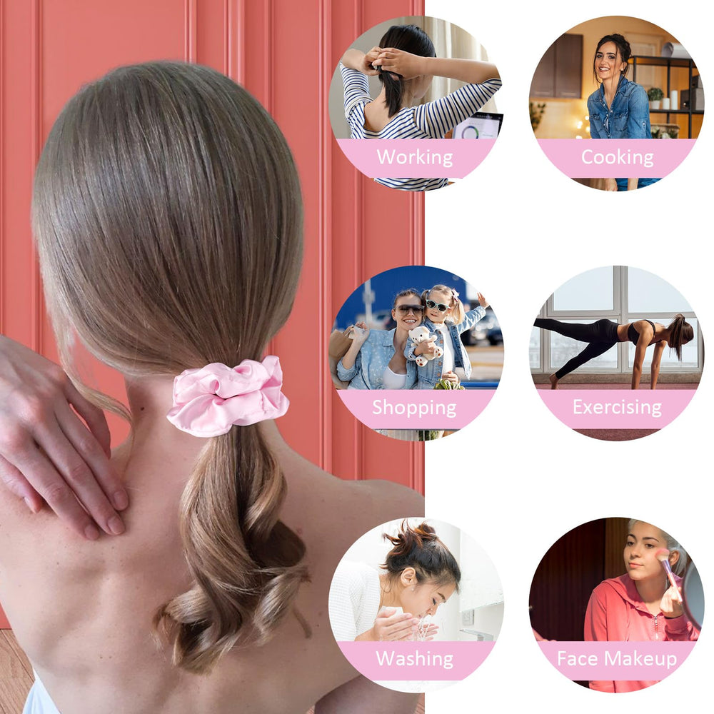 CUBACO six pink shades laid out to show color variety and matching outfit benefit
