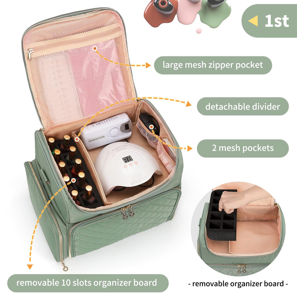 CUBETASTIC upper layer with removable board and mesh pocket for tools