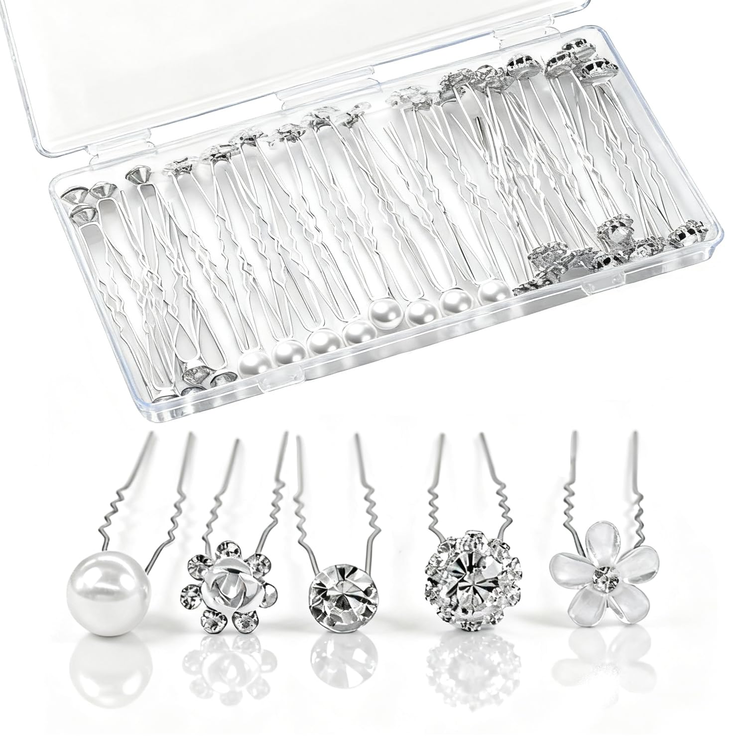 CubGreff front packaging showing 40 hair pins and storage case, organized and gift-ready