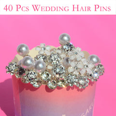 CubGreff hair pins inserted in bridal updo delivering secure decorative hold
