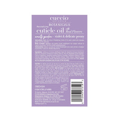 Cuccio oil next to everyday items for scale, shows 63ml travel-friendly size