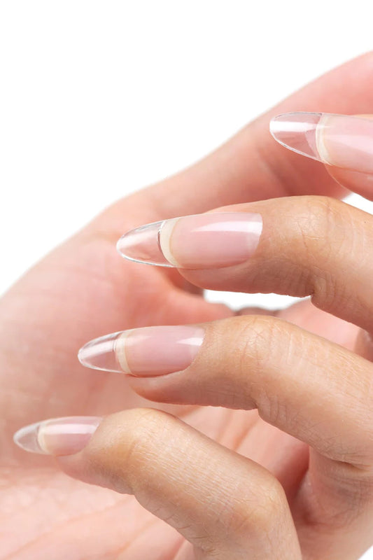Cuccio brush-on builder gel brush detail demonstrating easy precise application