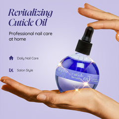 Cuccio product label and ingredients list highlighting natural cold-pressed oils and vitamin E