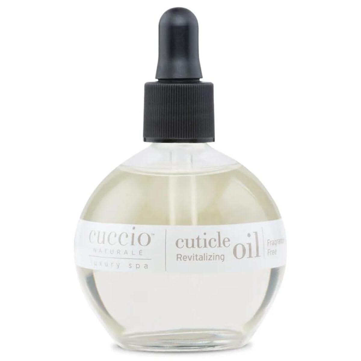 Cuccio front bottle showing clean fragrance-free packaging and hydration benefit