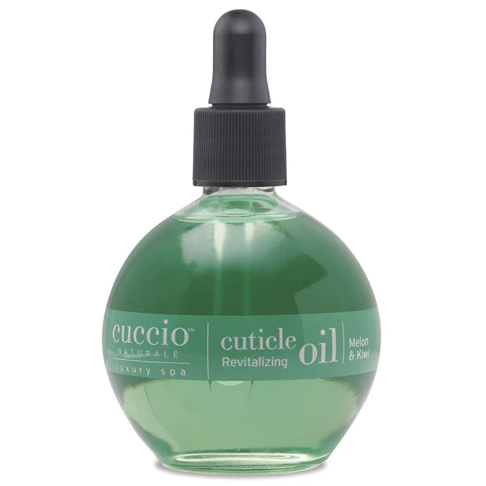Cuccio front packaging showing bottle and label, promotes clear product info