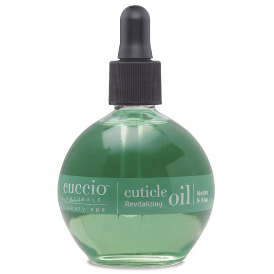 Cuccio front packaging showing bottle and label, promotes clear product info