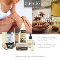 Cuccio bottle in a spa-style flatlay conveying relaxing at-home care