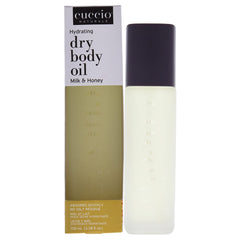 Cuccio bottle front view showing Milk & Honey label and soothing benefit