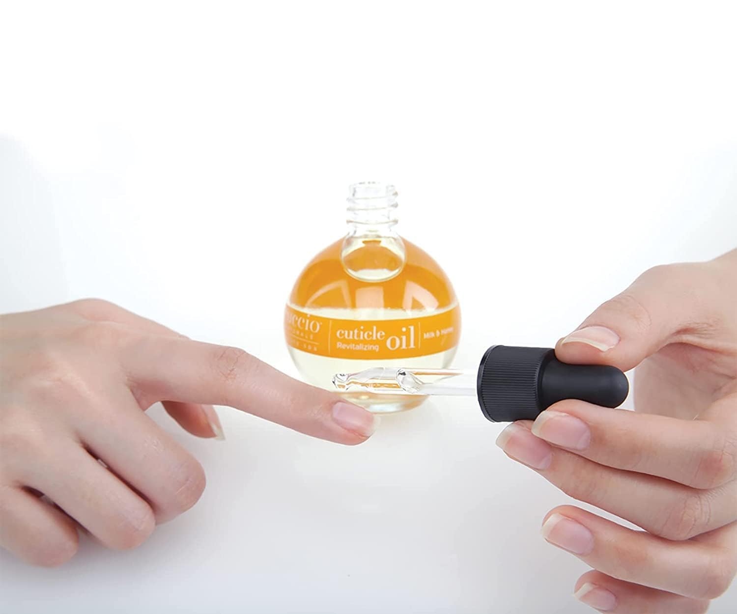 Close label view of Cuccio showing paraben-free formulation and ingredient clarity