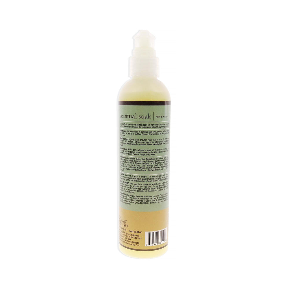 Cuccio Naturale soak in use with feet submerged offering softening benefit