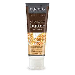 Cuccio Naturale front tub shot showing label and nourishing milk and honey benefit