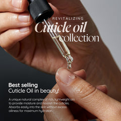 Cuccio on vanity with tools portraying at-home spa results