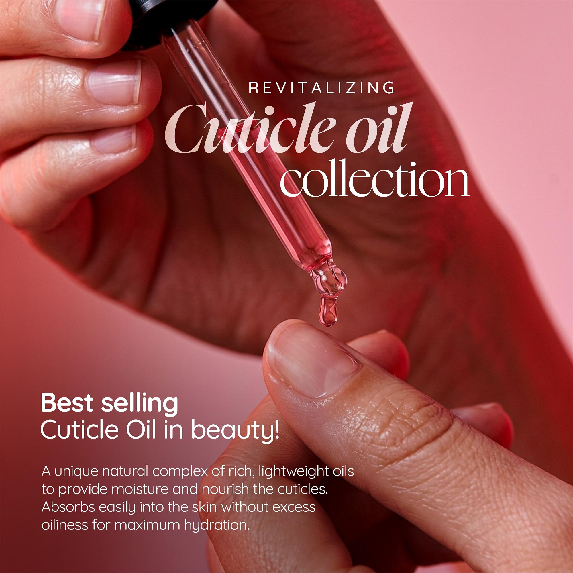 Cuccio before and after nails showing stronger, hydrated cuticles