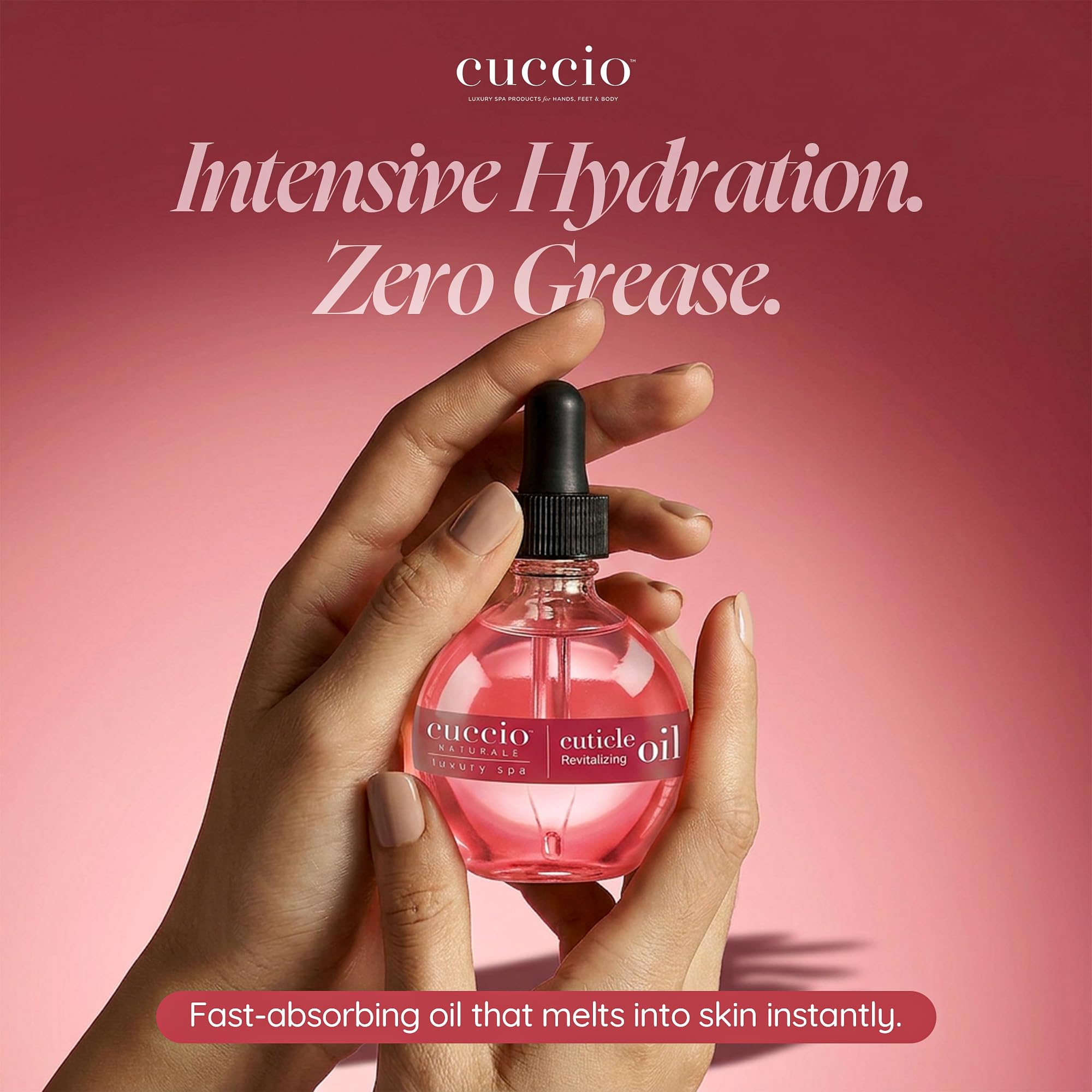 Cuccio on vanity for at-home spa results and salon-quality finish