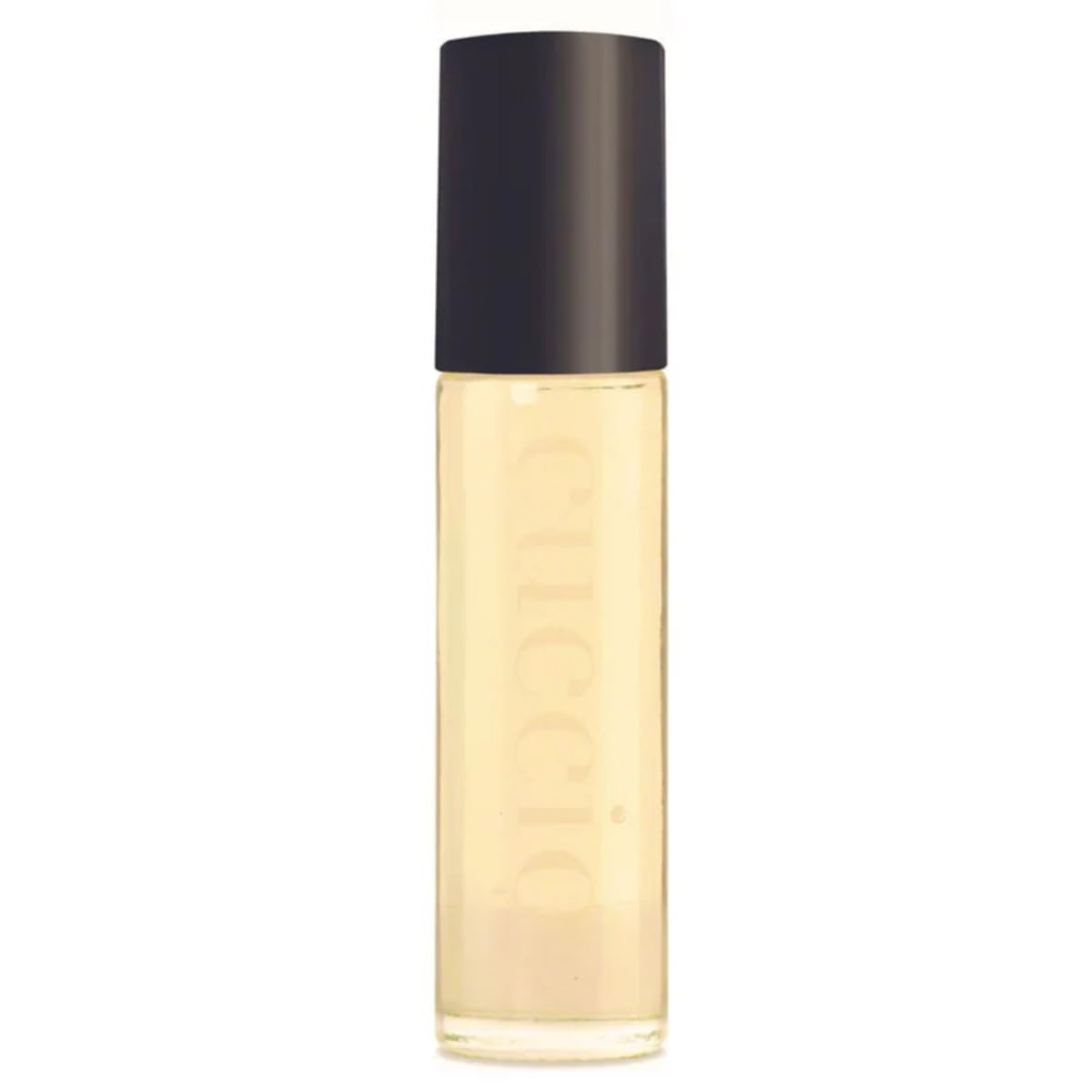 Cuccio bottle front view showing brand and compact size benefit