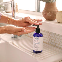 Cuccio close-up of lather texture demonstrating gentle cleansing and moisturizing action