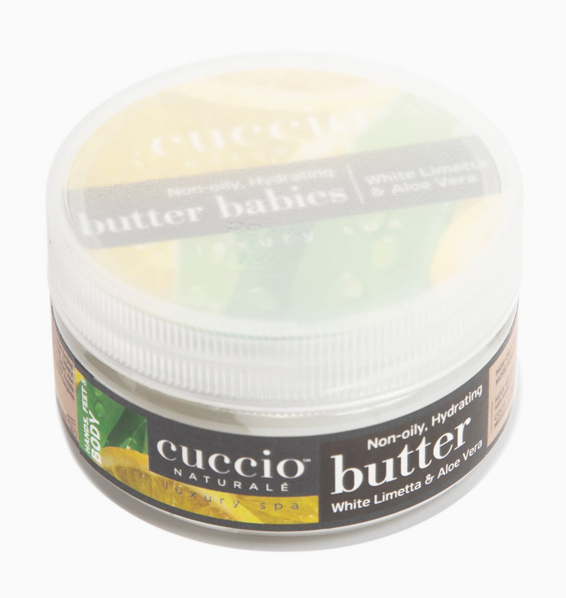 Cuccio whipped butter texture closeup demonstrating fast-absorbing, silky hydration