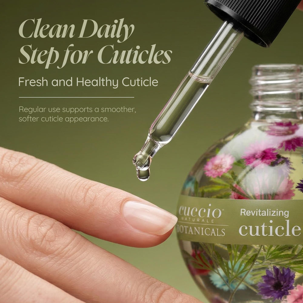 Cuccio application in hand showing simple massage for softer cuticles