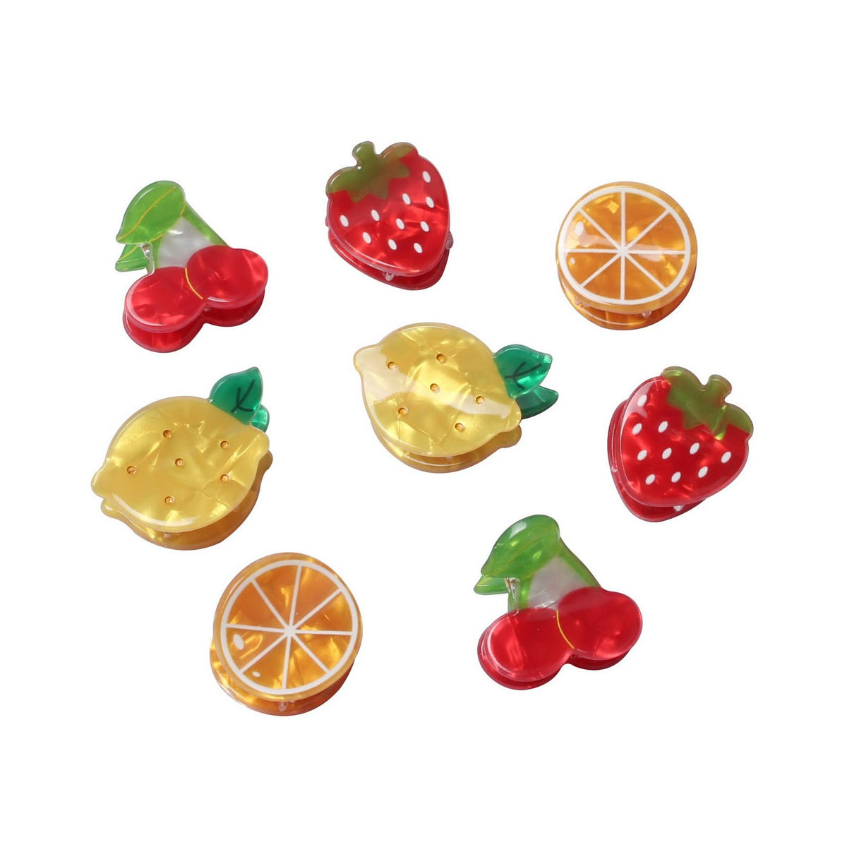 Cuizhiyu front packaging showing eight colorful fruit clips for easy selection and gifting