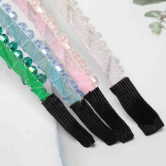 Cuizhiyu headband next to ruler showing 4.9 inch diameter fit