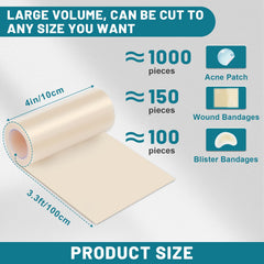 CUKWUYBY unrolled hydrocolloid texture highlighting flexibility and comfort