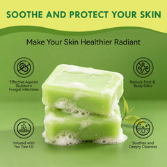 Culltata soap being used on foot demonstrating antifungal support