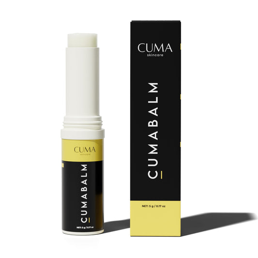 CUMA CumaBalm front packaging showing tube and branding for a polished look