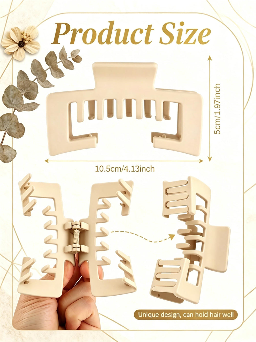Cupeou hollow-tooth close-up revealing design that fits hat snaps and prevents digging