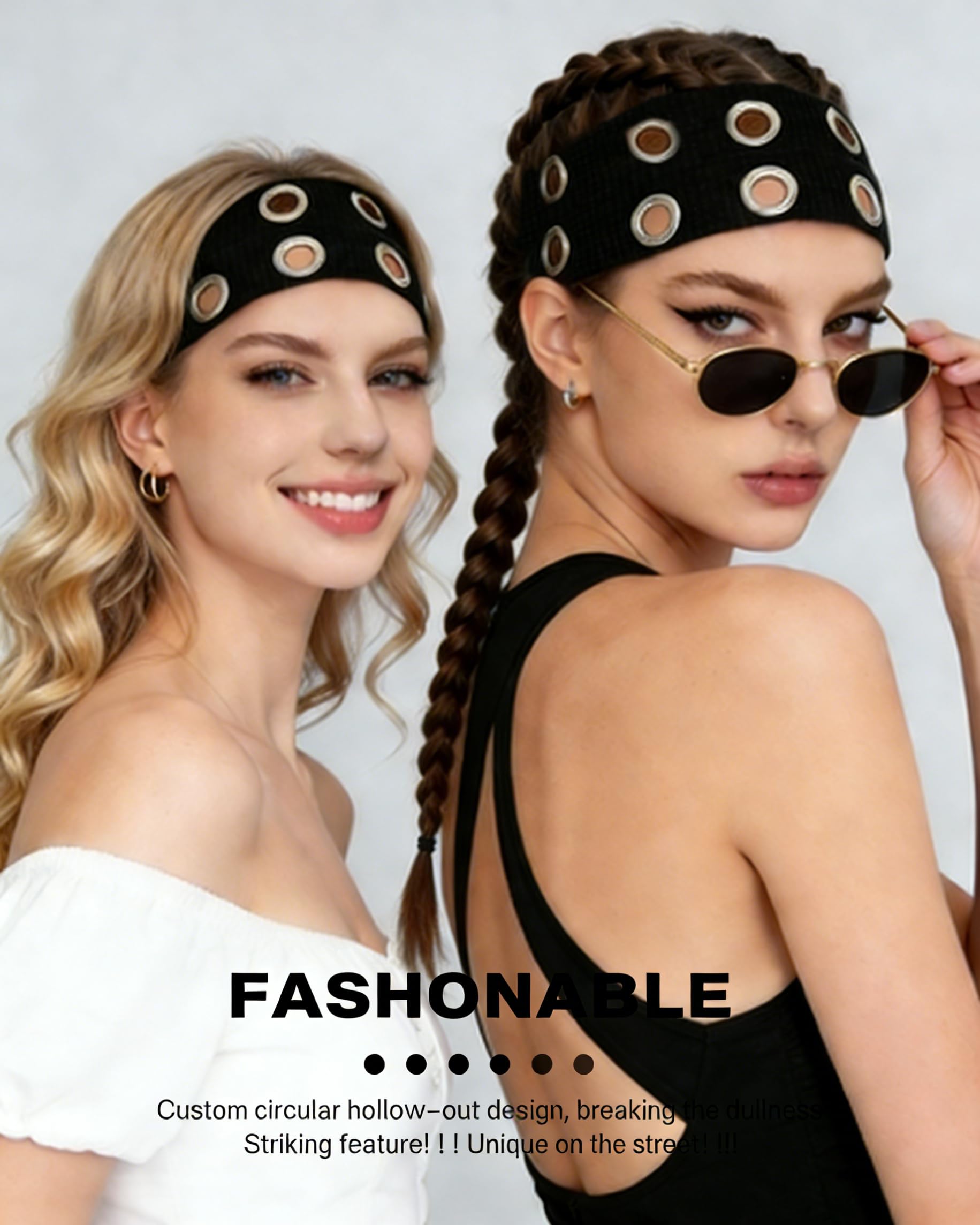 Cupeou side profile showing headband width and fit for fuller coverage