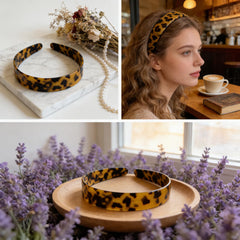 Cupeou headband next to wallet for scale emphasizing compact, travel-friendly size