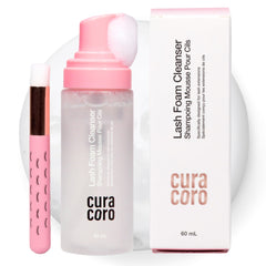CURACORO front packaging showing 60ml bottle and professional branding benefit gentle cleansing
