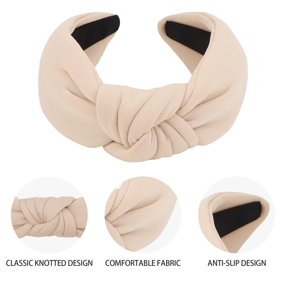 CURASA headband worn with ponytail showing non-slip fit for active wear benefit