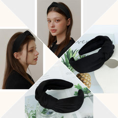CURASA model wearing headband demonstrating polished everyday styling benefit