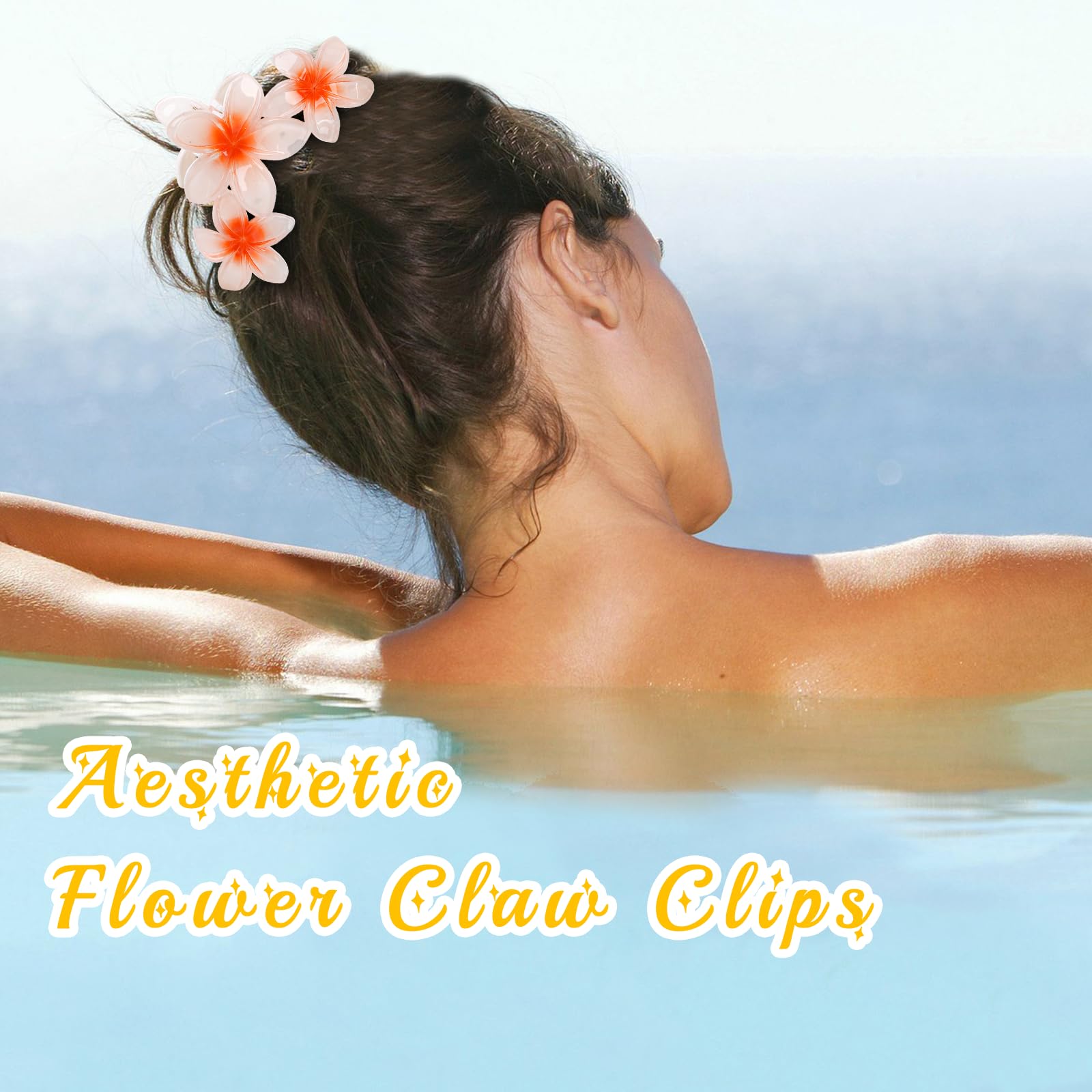 CURASA clip in use on beach hair demonstrating strong hold and style
