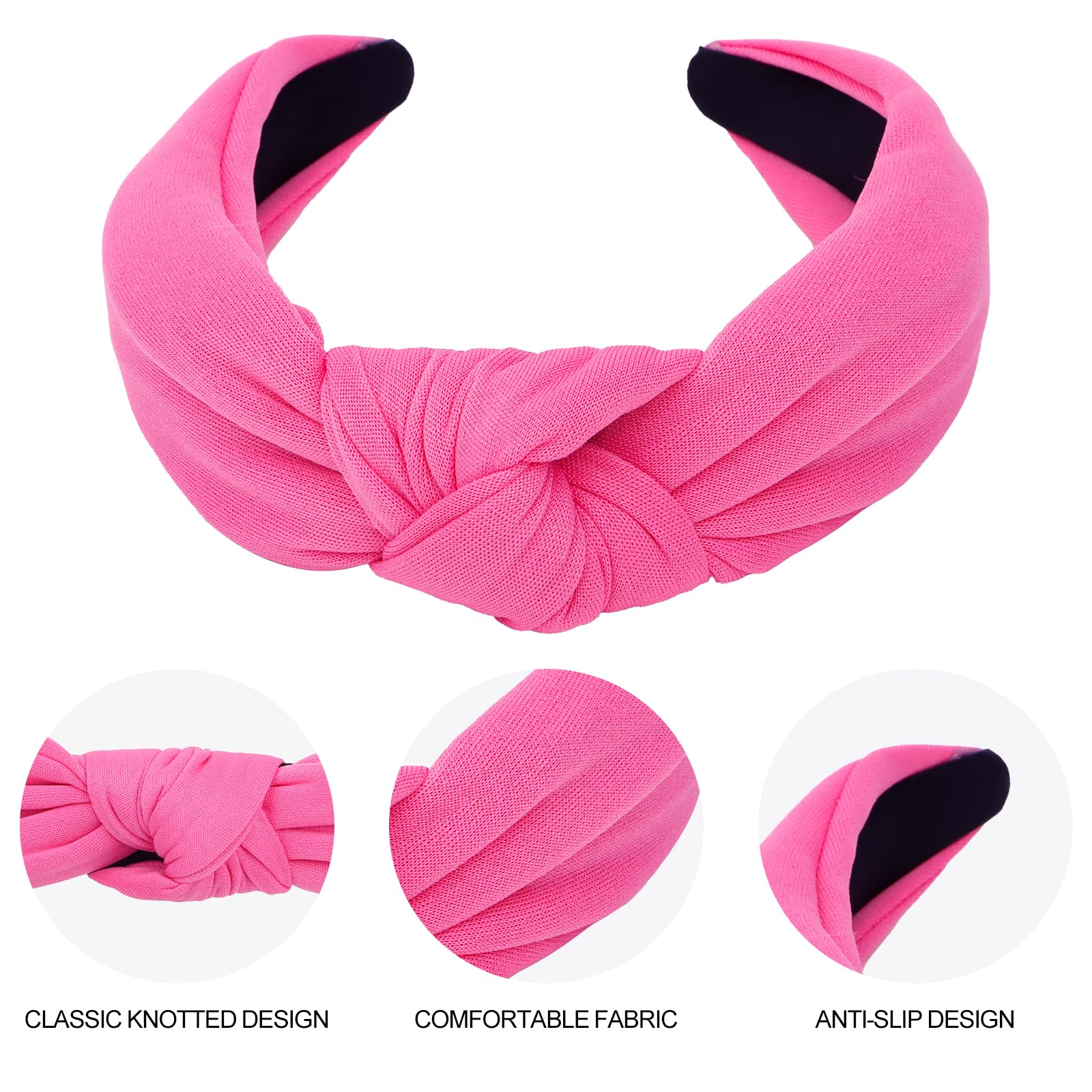 CURASA headband in use with ponytail showing secure hold and quick styling benefit
