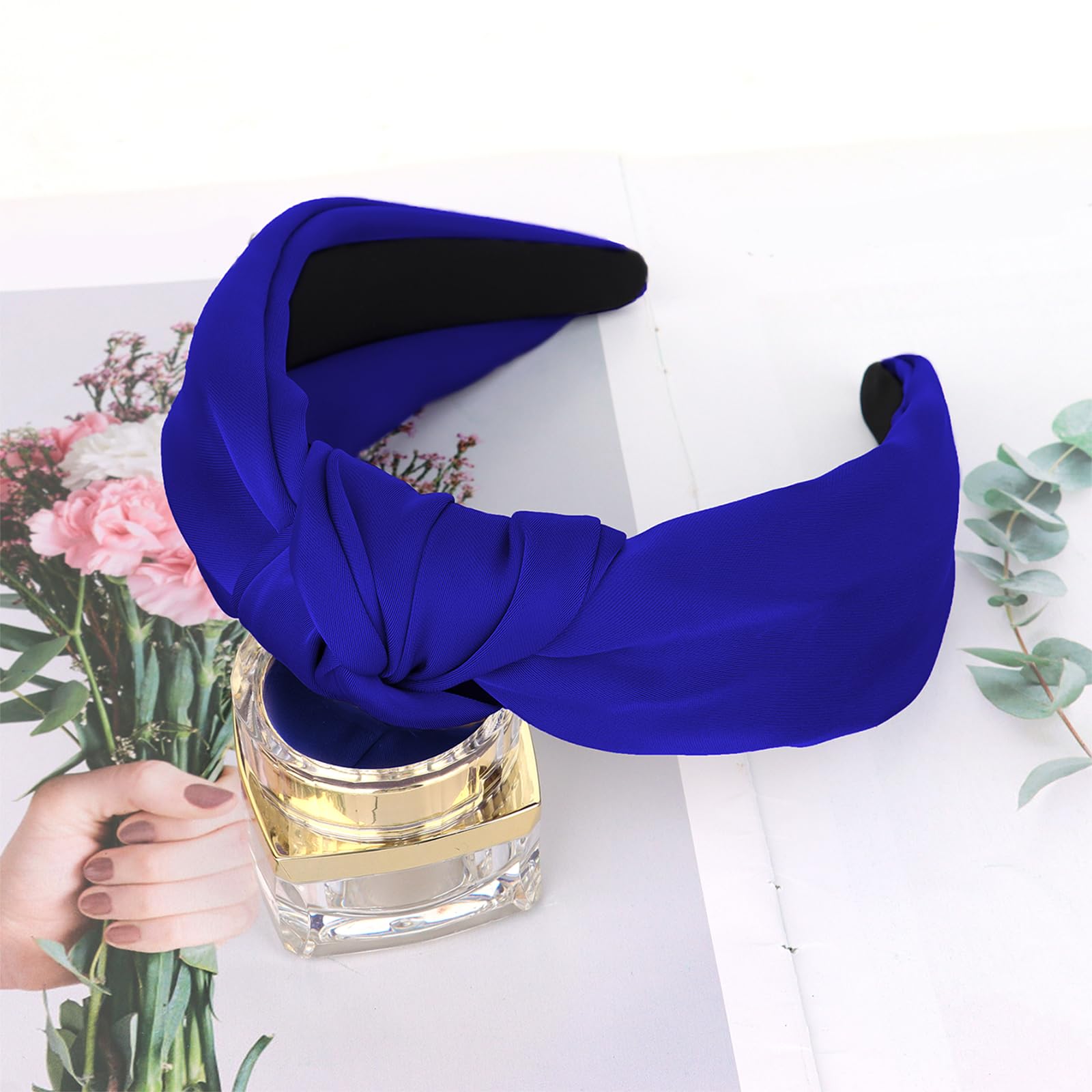 CURASA headband with outfit in lifestyle shot for festive styling