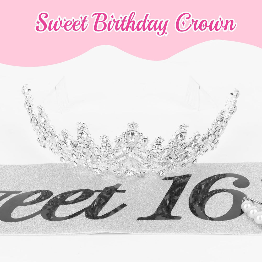 CURASA sash and tiara on party table illustrating celebratory display and gift-ready appeal