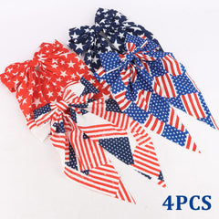 CURASA bows in a patriotic party setting enhancing themed outfits and decor
