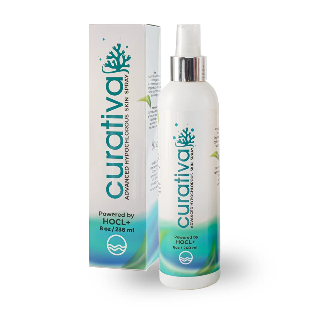 Curativa Bay front bottle showing label and benefits