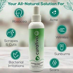 Curativa Bay used on face in lifestyle setting for daily routine