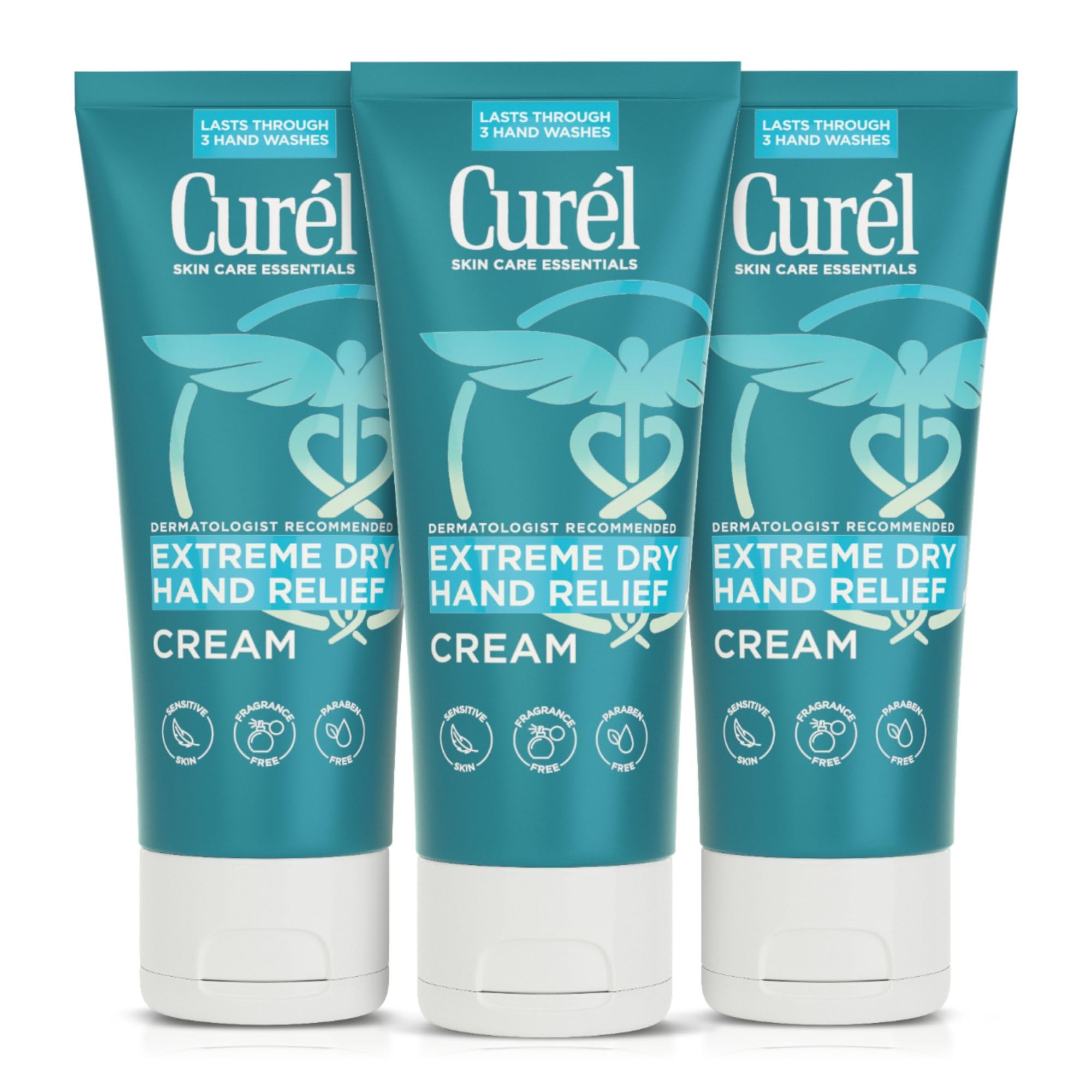 Curel front tube packaging showing three tubes and brand clarity for easy access