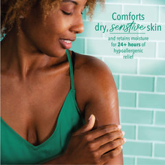 Curel pump dispensing lotion demonstrating easy one-handed application and convenience
