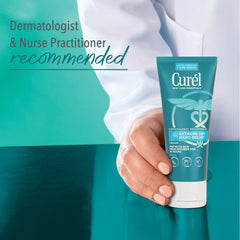 Curel three-pack flatlay displaying value pack and convenience for multiple locations