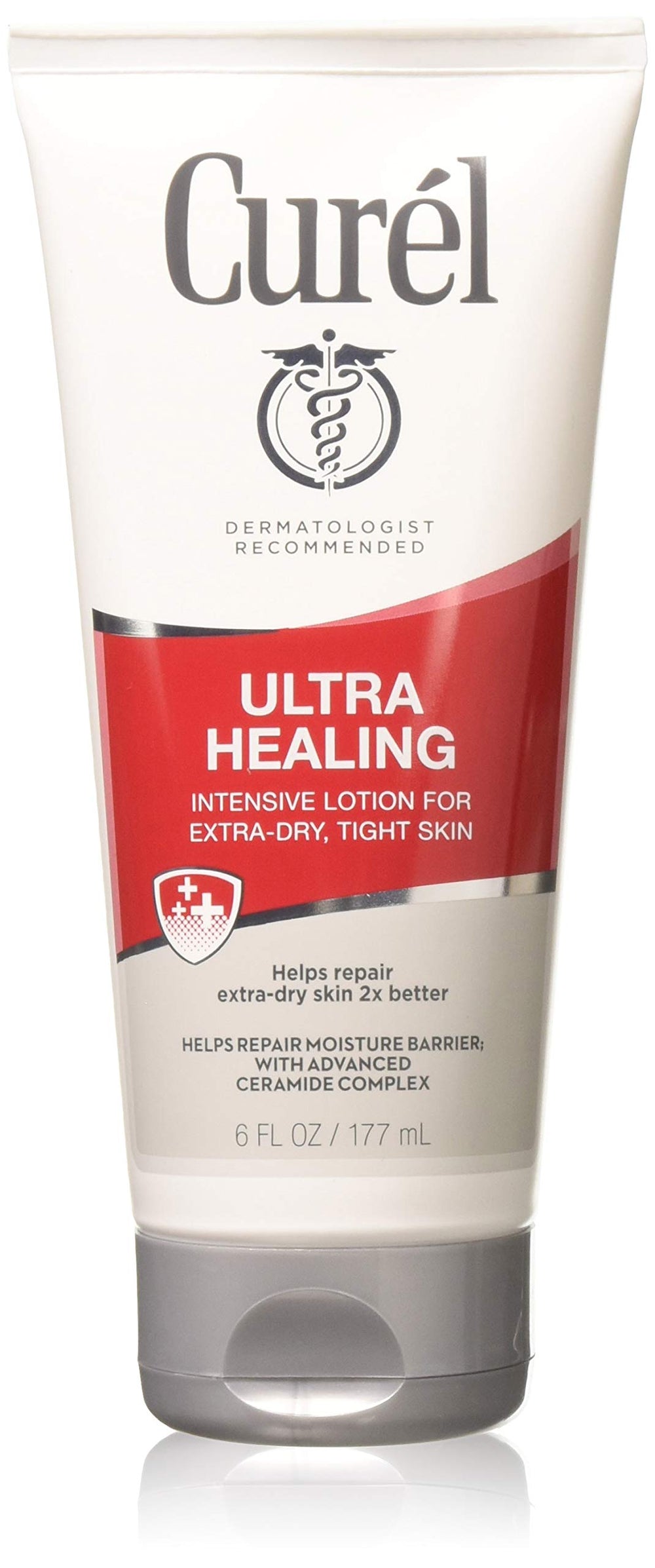 Curel Ultra Healing front packaging showing 6 oz bottle and product benefits